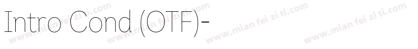 Intro Cond (OTF)字体转换